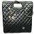Borsa Tote Chanel Limited Edition Emblem Book Tote Nero