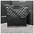 Borsa Tote Chanel Limited Edition Emblem Book Tote Nero - vista 2