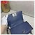 Chanel Le Boy Small V-Striped Pelle Blu Scuro - vista 4