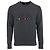 Kiton Felpa Charcoal con Logo Ricamato Multicolor