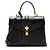 Louis Vuitton Kalbsleder Rose Des Vents MM Top Handle Schwarz