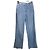 Ermanno Scervino Pantalones Vaqueros Wide-Leg Lavado Claro Azul