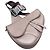 Borsa a spalla Dior Saddle Oblique Peacock Grey Grigio