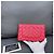Chanel Lucky Chain Wallet on Chain (WOC) Pelle Lychee Fucsia Rosso - vista 3