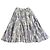 Christian Dior Falda Toile de Jouy Algodón Blanco Azul