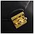 Borsa a Spalla Salvatore Ferragamo in Pelle Nera e Oro Auth kk677 Nero D'oro - vista 17