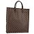 LOUIS VUITTON Damier Ebene Sac Plat Hand Bag N51140 LV Auth BA12381