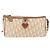 Borsa a Spalla Christian Dior Trotter Canvas Romantic PVC Beige Argento Auth 177266 - vista 13