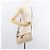 Borsa a Spalla Christian Dior Trotter Canvas Romantic PVC Beige Argento Auth 177266 - vista 24