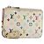 LOUIS VUITTON Pochette Cles NM Multicolor Purse White M93734 Auth 177362 Bianco