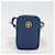 VERSACE Schultertasche Leder Blau Gold Auth 178510A Golden  - Ansicht 12