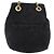 PRADA Chain Schultertasche Wildleder Schwarz Gold Auth bs34965 Golden - Ansicht 2