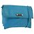 Borsa a Spalla LOEWE Anagram in Pelle Blu Turchese Oro Auth 177303 D'oro