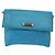 Borsa a Spalla LOEWE Anagram in Pelle Blu Turchese Oro Auth 177303 D'oro - vista 13