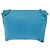 Borsa a Spalla LOEWE Anagram in Pelle Blu Turchese Oro Auth 177303 D'oro - vista 2