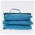Borsa a Spalla LOEWE Anagram in Pelle Blu Turchese Oro Auth 177303 D'oro - vista 5