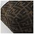 FENDI Borsa Mamma Baguette in tela Zucca Nero Marrone 222826426 Auth fm5313A - vista 15