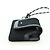 Pochette da collo Christian Dior Trotter Canvas Nero Argento Auth 177974M - vista 3