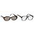 Gafas de sol Christian Dior plástico 2 Set Black Brown Auth bs34885 Castaño Negro