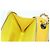 CHANEL Matelasse Chain Shoulder Bag Pelle vernice Giallo Argento CC Auth 177988V - vista 27