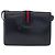 Bolso de hombro GUCCI Sherry Line Cuero Azul Marino Oro Auth 178242 Dorado - vista 2
