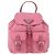 Bolso de Hombro con Cadena PRADA Nylon Rosa Plata Auth 177289A - vista 13