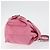 Bolso de Hombro con Cadena PRADA Nylon Rosa Plata Auth 177289A - vista 3