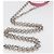 Bolso de Hombro con Cadena PRADA Nylon Rosa Plata Auth 177289A - vista 8