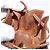 Hermès Pochette HERMES Vespa in pelle marrone oro Auth 177067A D'oro - vista 11