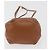 Hermès Pochette HERMES Vespa in pelle marrone oro Auth 177067A D'oro - vista 5