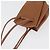 Hermès Pochette HERMES Vespa in pelle marrone oro Auth 177067A D'oro - vista 6