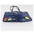 Borsa Tote FENDI in lana blu Auth 176743V - vista 5
