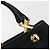 Borsa Salvatore Ferragamo in nylon nero e oro Auth BA12422 D'oro - vista 10