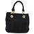 Borsa Salvatore Ferragamo in nylon nero e oro Auth BA12422 D'oro - vista 2