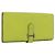 Hermès Portafoglio HERMES Bearn Soufflet in pelle verde Auth BA12491A