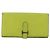 Hermès Portafoglio HERMES Bearn Soufflet in pelle verde Auth BA12491A - vista 13