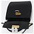Salvatore Ferragamo Gancini Hand Bag Leather 2way Black Gold Auth 177018 Golden - view 20