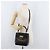 Salvatore Ferragamo Gancini Hand Bag Leather 2way Black Gold Auth 177018 Golden - view 28