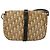 Borsa a tracolla Christian Dior Trotter Canvas Marrone Oro Auth 177851 D'oro - vista 2