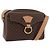 Céline CELINE Macadam Canvas Schultertasche PVC Leder Braun Gold Authentisch am11493A Golden