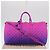 LOUIS VUITTON Taurillon Illusion Keepall Bandouliere 50 M59713 LV Auth 167272SM Rosa Monogramma - vista 12