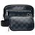 Sac bandoulière Scott en toile enduite Damier Graphite / Noir et cuir Louis Vuitton avec pochette