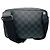 Sac bandoulière Scott en toile enduite Damier Graphite / Noir et cuir Louis Vuitton avec pochette - vue 3
