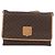 Céline CELINE Macadam Canvas Schultertasche PVC Leder Braun Gold Authentisch am11484A Golden - vista 13