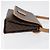 Céline CELINE Macadam Canvas Schultertasche PVC Leder Braun Gold Authentisch am11484A Golden - vista 3