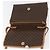 Céline CELINE Macadam Canvas Schultertasche PVC Leder Braun Gold Authentisch am11484A Golden - vista 9