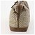 GUCCI GG Supreme Web Sherry Line Boston Bag PVC Beige Oro Autentica ar13893 D'oro - vista 3
