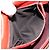 Borsa a tracolla FENDI Chain Baguette in pelle rossa argento Auth 177969A Rosso - vista 11