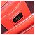 Borsa a tracolla FENDI Chain Baguette in pelle rossa argento Auth 177969A Rosso - vista 19