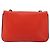 Borsa a tracolla FENDI Chain Baguette in pelle rossa argento Auth 177969A Rosso - vista 2